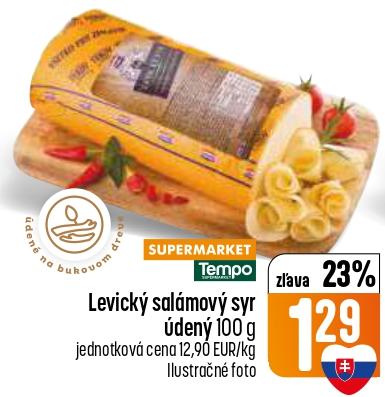 Levický salámový syr údený