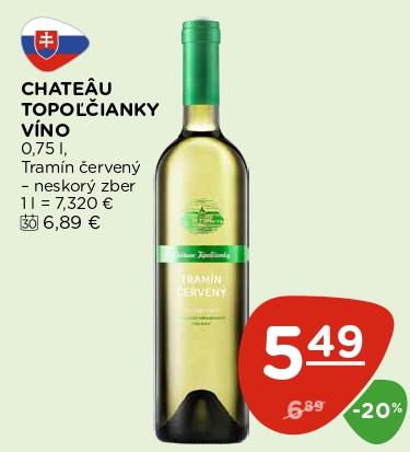 Víno Tramín červený – neskorý zber