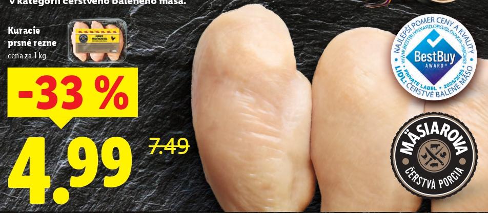 Kuracie prsné rezne