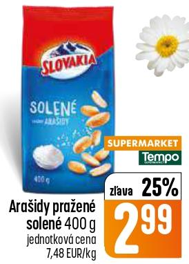 Arašidy pražené solené