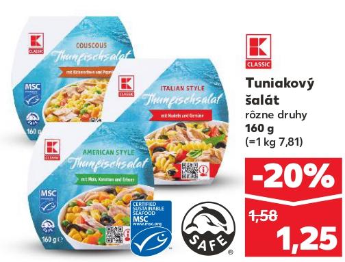Tuniakový šalát