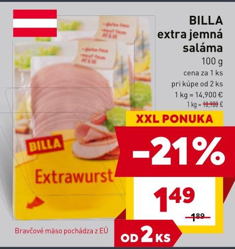 extra jemná saláma