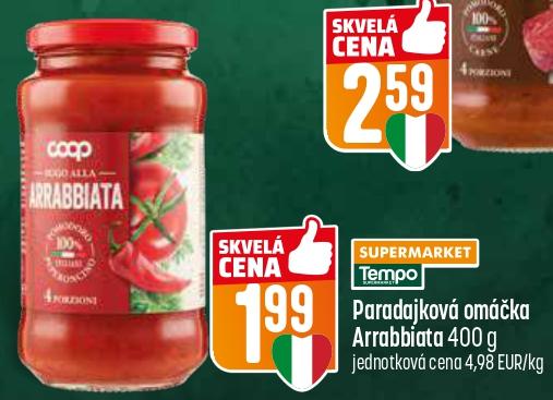 Paradajková omáčka Arrabbiata