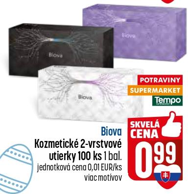Kozmetické 2-vrstvové utierky