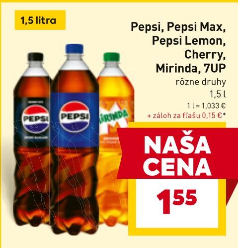 Pepsi, Pepsi Max, Pepsi Lemon, Cherry, Mirinda, 7UP
