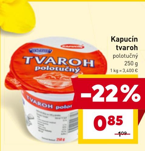 Kapucín tvaroh polotučný