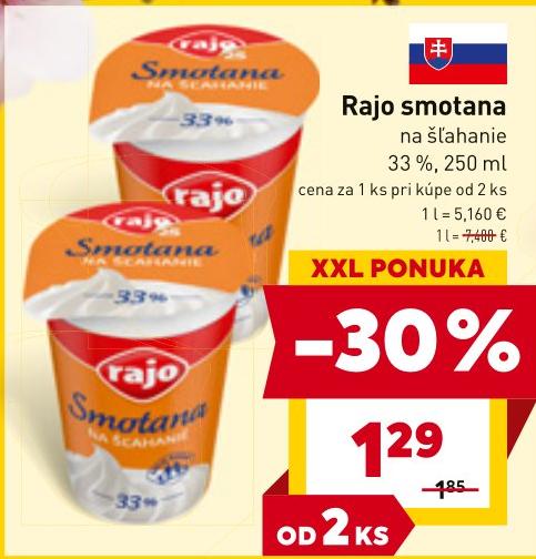 smotana na šľahanie