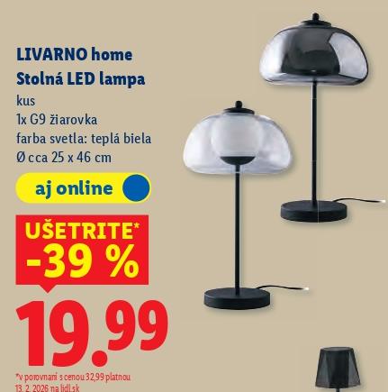 Stolná LED lampa