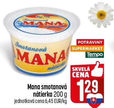 Mana smotanová nátierka