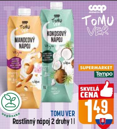 Tomu Ver Rastlinný nápoj