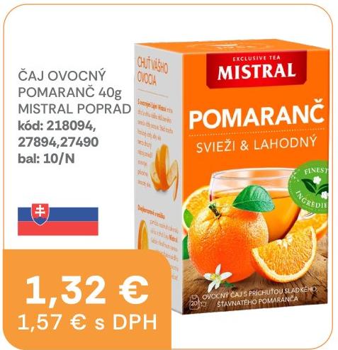 Čaj ovocný pomaranč