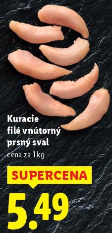 Kuracie filé vnútorný prsny sval