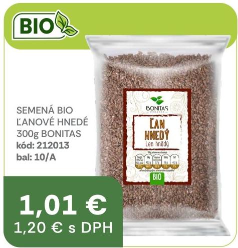 Semená bio ľanové hnedé