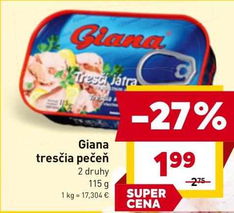 tresčia pečeň