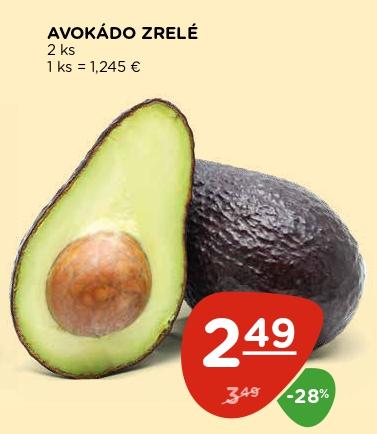 Avokádo zrelé