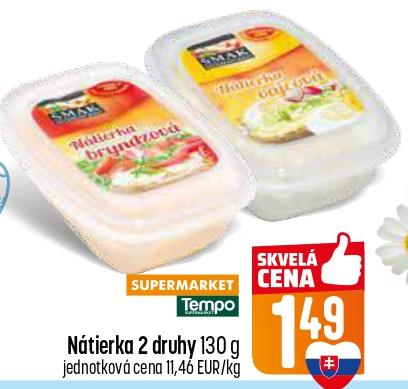 Nátierka 2 druhy