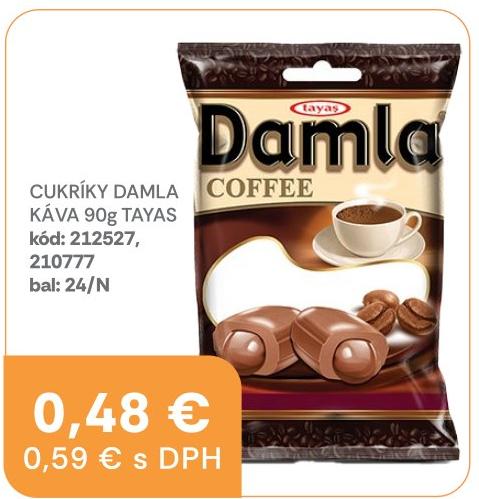Cukríky Damla káva