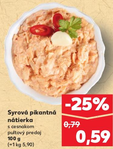 Syrová pikantná nátierka s cesnakom