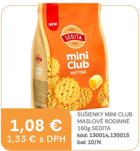 Sušienky Mini Club maslové rodinné