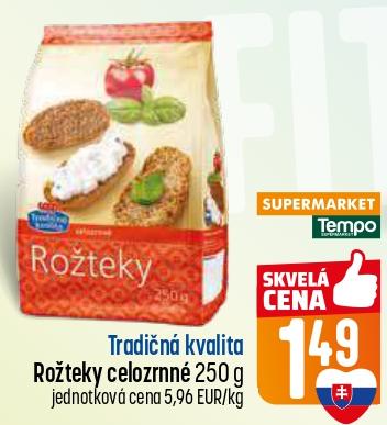 Rožteky celozrnné