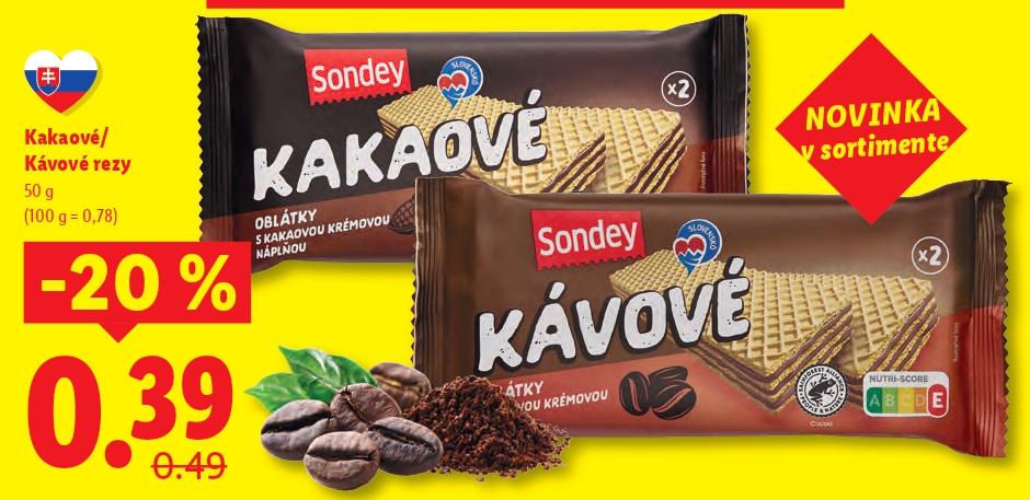 Kakaové / Kávové rezy