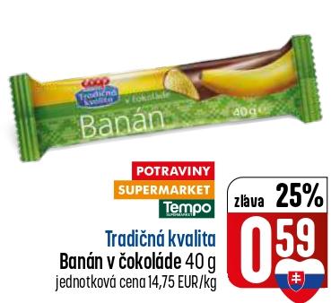 Banán v čokoláde