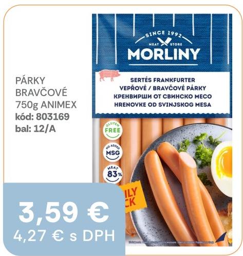 Párky bravčové