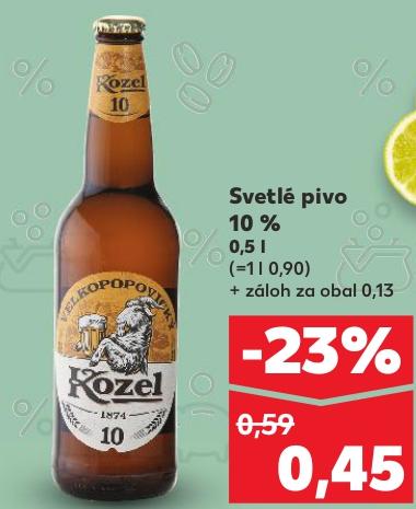 Svetlé pivo 10 %