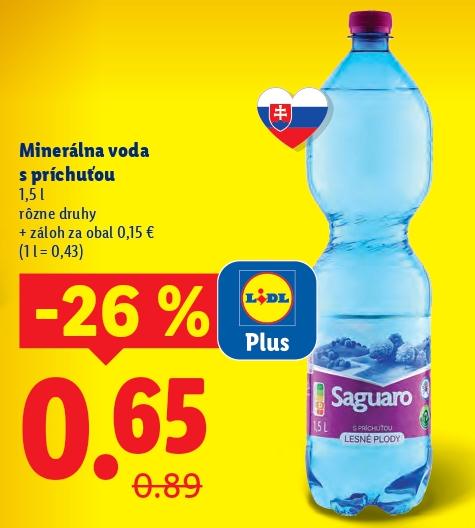 Minerálna voda s príchuťou