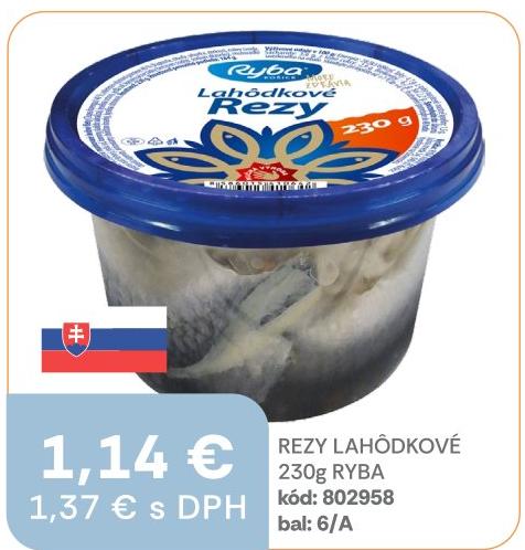 Rezy lahôdkové
