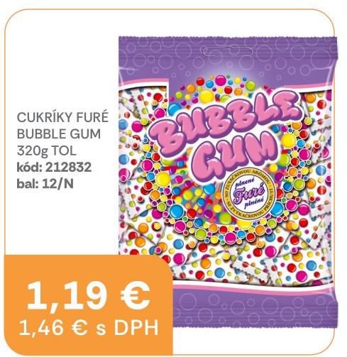 CUKRÍKY FURÉ BUBBLE GUM