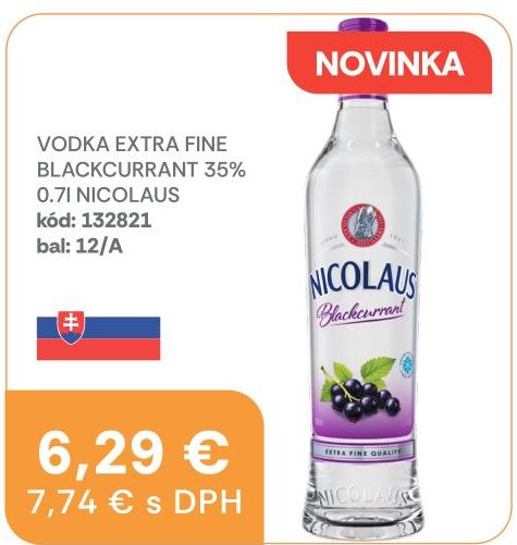 Vodka Extra Fine Blackcurrant 35%