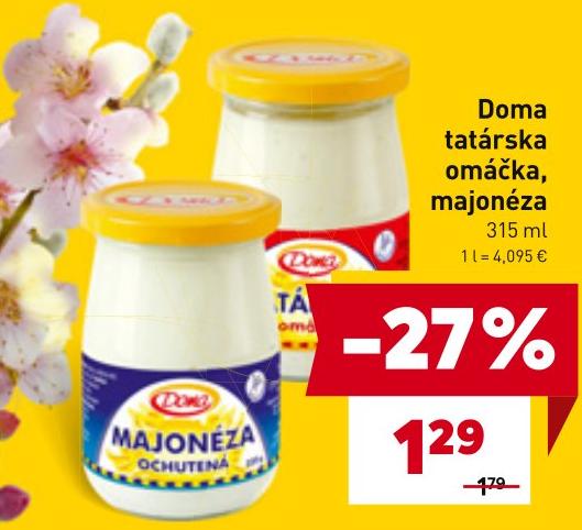 tatárska omáčka, majonéza