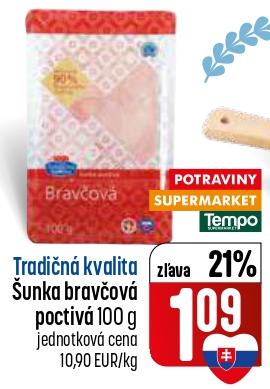 Šunka bravčová poctivá 100 g