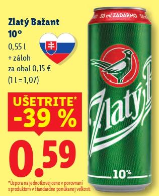 Zlatý Bažant 10°