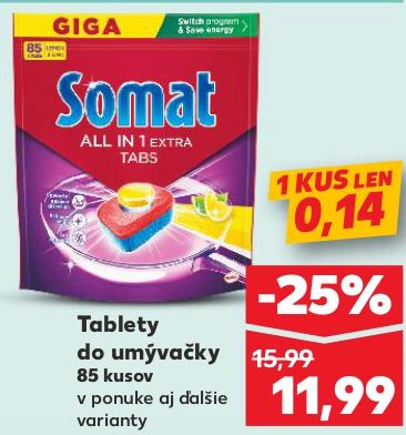 Tablety do umývačky