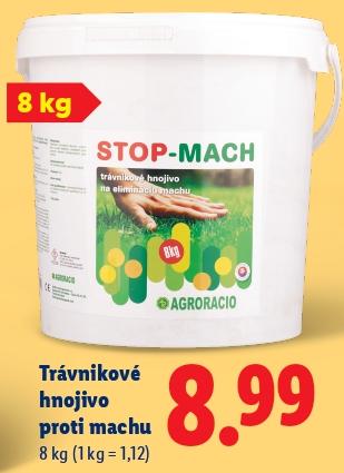 Trávníkové hnojivo proti machu