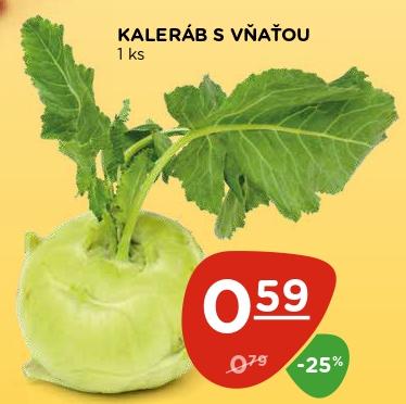 Kaleráb s vňaťou