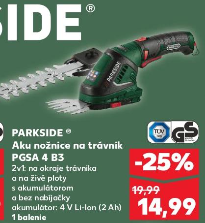 Aku nožnice na trávnik PGSA 4 B3