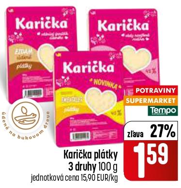 Karička plátky 3 druhy