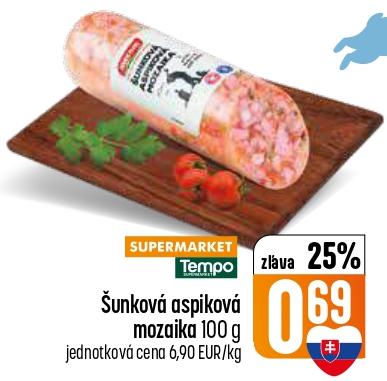 Šunková aspiková mozaika