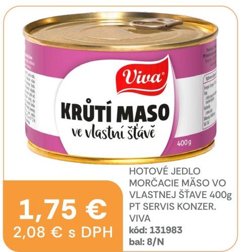 Morčacie mäso vo vlastnej šťave