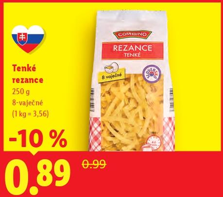 Tenké rezance