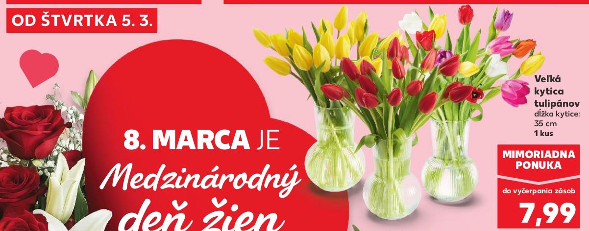 Veľká kytica tulipánov
