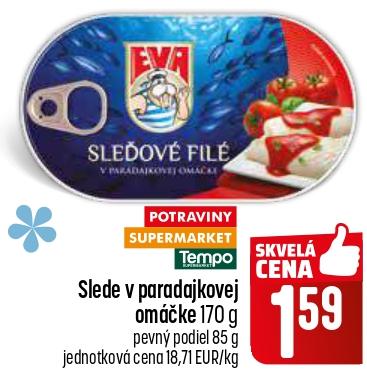 Slede v paradajkovej omáčke