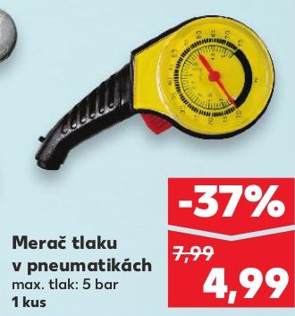 Merač tlaku v pneumatikách