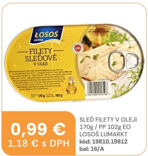 Sleď filety v oleji