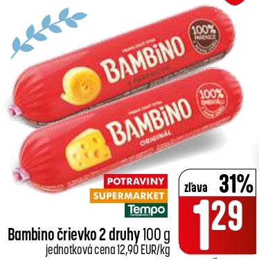 Bambino črievko 2 druhy