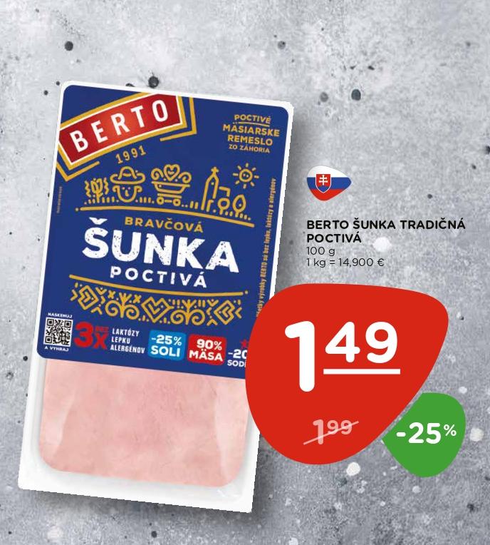 ŠUNKA TRADIČNÁ POCTIVÁ