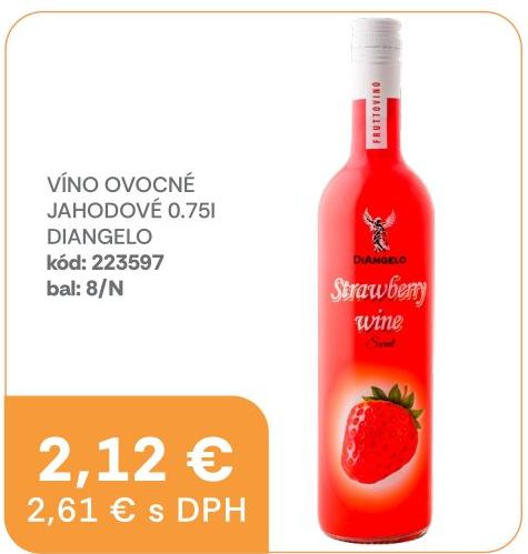 Víno ovocné jahodové